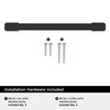 Amerock, Everyday Basics, Triomphe, 6 5/16" (160mm) Straight Pull, Matte Black - included hardware