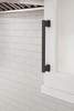 Amerock, Everyday Basics, Triomphe, 6 5/16" (160mm) Straight Pull, Matte Black - installed