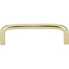 Elements, Torino, 3 3/4" (96mm) Wire Pull, Polished Brass - alternate view
