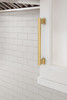 Amerock, Everyday Basics, Triomphe, 6 5/16" (160mm) Straight Pull, Champagne Bronze - installed