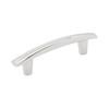 Amerock, Everyday Basics, Willow, 3 3/4" (96mm) Curved Bar Pull, Polished Chrome