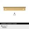 Amerock, Everyday Basics, Streamline II, 4" (102mm) Edge Pull, Champagne Bronze - included hardware