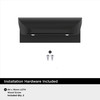 Amerock, Everyday Basics, Streamline Tab, 1 3/4" Edge Pull, Matte Black - included hardware