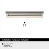 Amerock, Everyday Basics, Streamline Tab, 4" (102mm) Edge Pull, Satin Nickel - included hardware