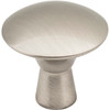 Elements, Zachary, 1 1/16" Round Knob, Satin Nickel