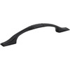 Elements, Hammond, 3 3/4" (96mm) Curved Pull, Matte Black