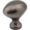 Elements, Merryville, 1 1/8" Oval Knob, Brushed Pewter