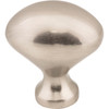 Elements, Merryville, 1 1/8" Oval Knob, Satin Nickel - alt image