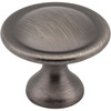 Elements, Watervale, 1 1/8" Round Knob, Brushed Pewter