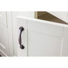 Elements, Watervale, 3" (76mm) Curved Pull, Brushed Oil Rubbed Bronze - installed