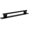 Atlas Homewares, Zander, 12" (305mm) Appliance Straight Pull with Backplate, Matte Black - alt image