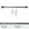 Amerock, Westerly, 7 9/16" (192mm) Straight Pull, Graphite - included hardware