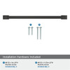 Amerock, Westerly, 8 13/16" (224mm) Straight Pull, Black Bronze - included hardware