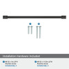 Amerock, Westerly, 12 5/8" (320mm) Straight Pull, Black Bronze - included hardware