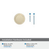 Amerock, Exceed, 1 1/4" Round Knob, Golden Champagne - included hardware