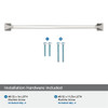 Amerock, Exceed, 12 5/8" (320mm) Straight Pull, Polished Nickel - included hardware