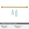 Amerock, Factor, 10 1/16" (256mm) Straight Pull, Champagne Bronze - included hardware