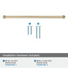 Amerock, Factor, 12 5/8" (320mm) Straight Pull, Golden Champagne - included hardware
