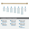 Amerock, Factor, 18" Straight Appliance Pull, Golden Champagne - included hardware