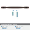Amerock, Highland Ridge, 7 9/16" (192mm) Straight Pull, Dark-Oiled Bronze - included hardware