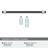 Amerock, Mergence, 7 9/16" (192mm) Bar Pull, Matte Black with Satin Nickel - included hardware
