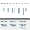 Amerock, St Vincent, 18" Bar Appliance Pull, Polished Nickel - included hardware