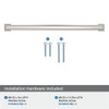 Amerock, Appoint, 10 1/16" (256mm) Straight Pull, Polished Nickel - included hardware