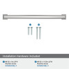 Amerock, Appoint, 8 13/16" (224mm) Straight Pull, Polished Chrome - included hardware