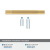 Amerock, Bronx, 5 1/16" (128mm) Bar Pull, Champagne Bronze - included hardware