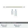 Amerock, Mulino, 5 1/16" (128mm) Bar Pull, Satin Nickel/Polished Chrome - included hardware