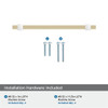 Amerock, Mulino, 5 1/16" (128mm) Bar Pull, Golden Champagne/Polished Chrome - included hardware