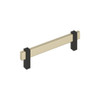 Amerock, Mulino, 5 1/16" (128mm) Bar Pull, Golden Champagne/Matte Black