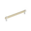 Amerock, Mulino, 8 13/16" (224mm) Bar Pull, Golden Champagne/Polished Chrome