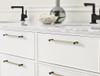Amerock, Mulino, 8 13/16" (224mm) Bar Pull, Golden Champagne/Matte Black - installed 1