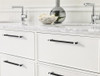 Amerock, Mulino, 8 13/16" (224mm) Bar Pull, Matte Black/Polished Chrome - installed 1