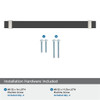 Amerock, Overton, 7 9/16" (192mm) Bar Pull, Brushed Matte Black with Satin Nickel - included hardware