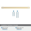Amerock, Overton, 10 1/16" (256mm) Bar Pull, Golden Champagne with Satin Nickel - included hardware