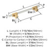 Amerock, Urbanite, 5 1/16" (128mm) Bar Pull, Champagne Bronze with White - technical