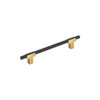 Amerock, Urbanite, 6 5/16" (160mm) Bar Pull, Champagne Bronze with Matte Black