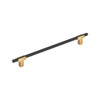 Amerock, Urbanite, 10 1/16" (256mm) Bar Pull, Champagne Bronze with Matte Black
