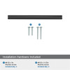Amerock, Bar Pulls, 3 3/4" (96mm) Bar Pull, Matte Black - included hardware
