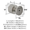 Amerock, Ballard, 1" Round Knob, Satin Nickel - technical Amerock, Ballard, 1" Round Knob, Satin Nickel - technical