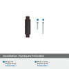 Amerock, Ballard, 2" Pull Knob, Oil Rubbed Bronze - mounting hardware