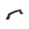 Amerock, Bellamy, 3 3/4" (96mm) Curved Pull, Matte Black