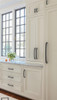 Amerock, Bellamy, 7 9/16" (192mm) Curved Pull, Matte Black - installed 2