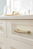 Amerock, Coble, 3" (76mm) Straight Pull, Golden Champagne - installed 1