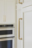 Amerock, Coble, 7 9/16" (192mm) Straight Pull, Champagne Bronze - installed 1 Amerock, Coble, 7 9/16" (192mm) Straight Pull, Champagne Bronze - installed 1