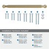 Amerock, Collet, 12" (305mm) Straight Appliance Pull, Golden Champagne - mounting hardware