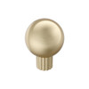 Amerock, Cowrie, 1 1/8" Round Knob, Golden Champagne