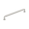 Amerock, Cowrie, 10 1/16" (256mm) Straight Pull, Satin Nickel